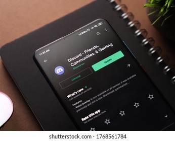 Assam, India - July 1, 2020 : Discord App For Online Talk And Video Chating.