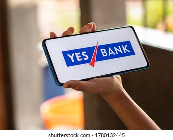 Assam, India - July 18, 2020 : Yes Bank A Most Controversial Bank In India.