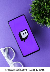 Assam, india - July 28, 2020 : Twitch a video live streaming service.