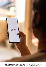 Assam, india - July 9, 2020 : Ebay a online shopping app worldwide. 