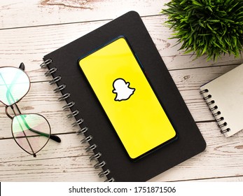 Assam, India - June 04, 2020 : Snapchat App A Biggest Social Media Platform.