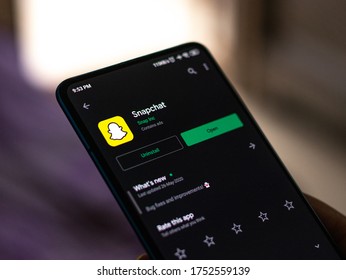 Assam, India - June 04, 2020 : Snapchat App A Biggest Social Media Platform.