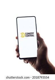 Assam, India - June 21, 2021 : Comedy Central Logo On Phone Screen Stock Image.