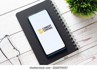 Assam, India - June 21, 2021 : Comedy Central Logo On Phone Screen Stock Image.