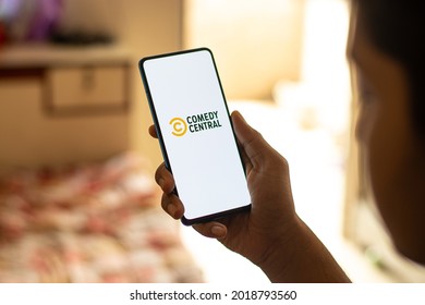 Assam, India - June 21, 2021 : Comedy Central Logo On Phone Screen Stock Image.