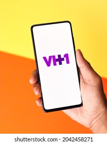 Assam, India - June 21, 2021 : VH1 Tv Logo On Phone Screen Stock Image.