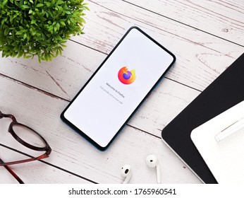 Assam, India - June 25, 2020 : Firefox A Safe Browser App.