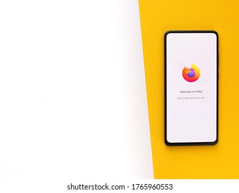 Assam, India - June 25, 2020 : Firefox A Safe Browser App.
