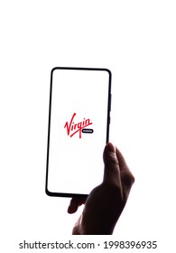 Assam, India - May 04, 2021 : Virgin Group Logo On Phone Screen Stock Image.