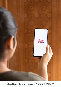 Assam, India - May 04, 2021 : Virgin Group Logo On Phone Screen Stock Image.