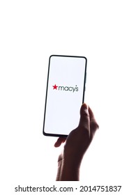 Assam, India - May 18, 2021 : Macy's Logo On Phone Screen Stock Image.