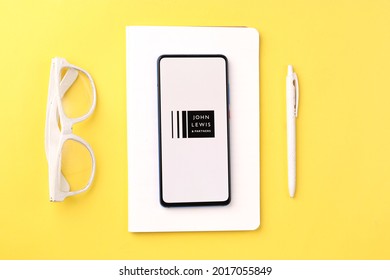 Assam, India - May 18, 2021 : John Lewis And Partners Logo On Phone Screen Stock Image.