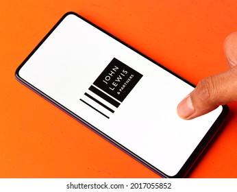 Assam, India - May 18, 2021 : John Lewis And Partners Logo On Phone Screen Stock Image.