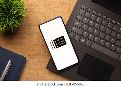 Assam, India - May 18, 2021 : John Lewis And Partners Logo On Phone Screen Stock Image.