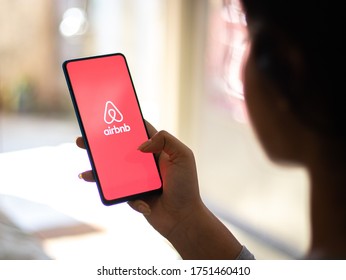 Assam, India - May 23, 2020 : Airbnb Online Platform To Rent Home With People.