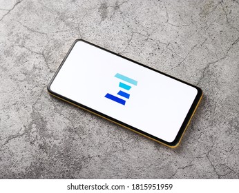 Assam, India - September 12, 2020 : Byte Dance Logo On Phone Screen Stock Image.