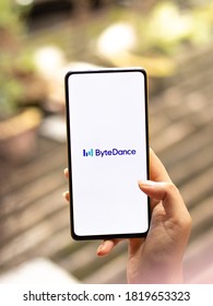 Assam, India - September 12, 2020 : Byte Dance Logo On Phone Screen Stock Image.