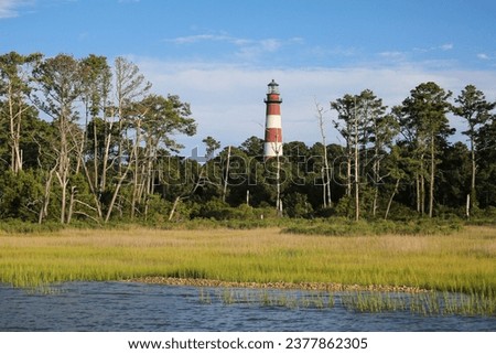 Assateague Lighthouse in Chincoteague National Wildlife Refuge, Assateague Island National Seashore, Chincoteague, Virginia