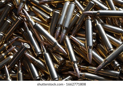 Assault rifle ammo 5.56 NATO for use background