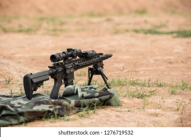 Assault Rifle With Bipod