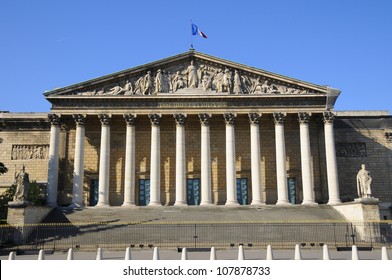 Assemblee Nationale (Palais Bourbon) - The French Parliament.