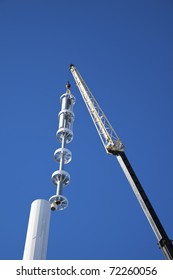 Assembling Cell Tower With Stealth Antennas