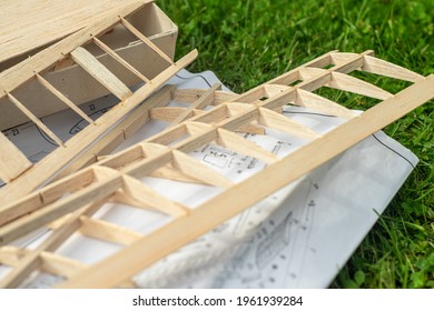 Assembling A Flying Mock-up Of An Airplane From Wood