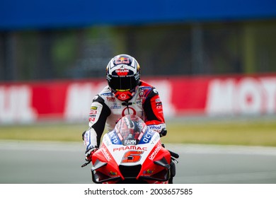 ASSEN, NETHERLANDS - JUNE 26, 2021: French Ducati Rider Johann Zarco At 2021 Motul MotoGP Of Netherlands