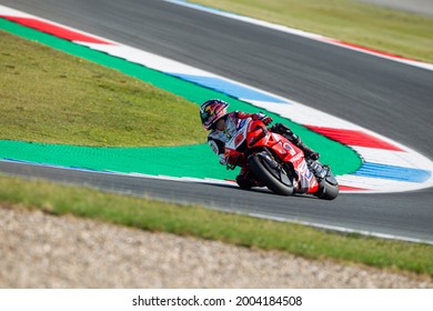 ASSEN, NETHERLANDS - JUNE 27, 2021: French Ducati Rider Johann Zarco At 2021 Motul MotoGP Of Netherlands