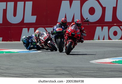 ASSEN, NETHERLANDS - JUNE 27, 2021: Italian Ducati Rider Francesco Bagnaia At 2021 Motul MotoGP Of Netherlands