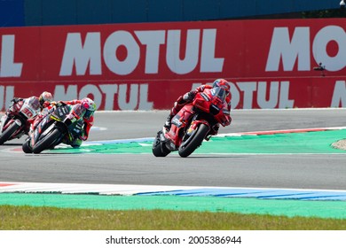 ASSEN, NETHERLANDS - JUNE 27, 2021: Italian Ducati Rider Francesco Bagnaia At 2021 Motul MotoGP Of Netherlands