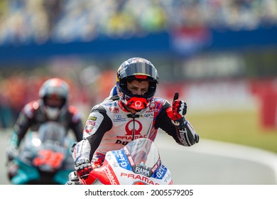 ASSEN, NETHERLANDS - JUNE 27, 2021: French Ducati Rider Johann Zarco At 2021 Motul MotoGP Of Netherlands