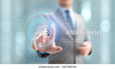 Assessment evaluation business analysis concept on screen. - Shutterstock ID 1327303742