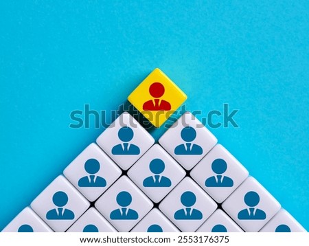 Assignment of a new CEO manager or team leader. New head of team or company boss.