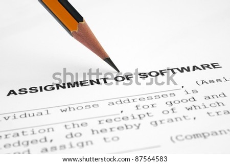 Assignment of software
