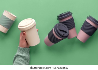 Reusable Bamboo Coffee Cup, Eco-friendly, Sustainable Takeaway Mug