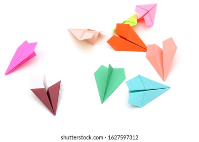 Set Origami Butterfly Crane Frog Elephant Stock Vector (Royalty Free ...