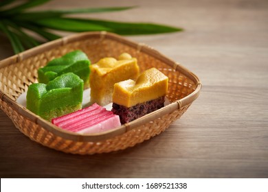 Assorted Colorful Traditional Malay Kueh