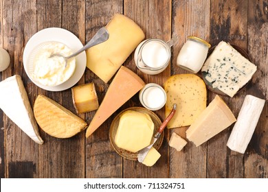 assorted dairy product - Shutterstock ID 711324751