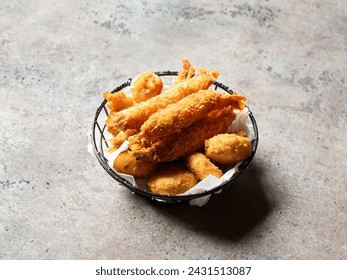 Assorted Deep-fried Dish in a bowl