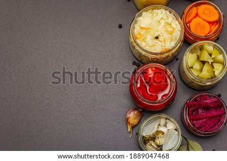 Similar – Image, Stock Photo Preserved and fermented food in jars