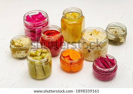 Similar – Image, Stock Photo Preserved and fermented food in jars