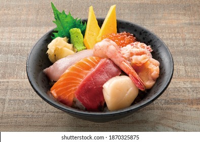 Assorted Fresh Sashimi Fish Rice Bowl