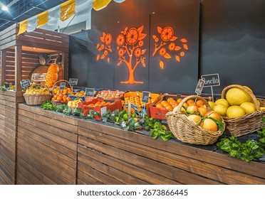 Assorted Fruit Display at Show