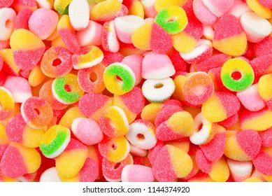 Assorted Gummy Candies Top View Stock Photo 1144374920 | Shutterstock