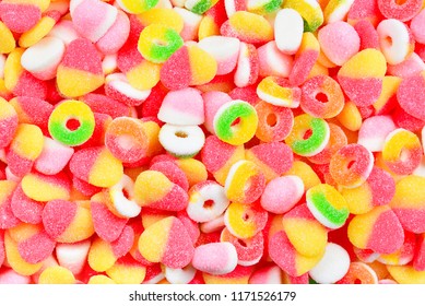 Assorted Gummy Candies Top View Stock Photo (Edit Now) 1131140060