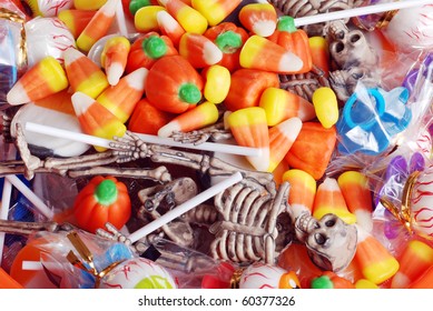 assorted Halloween candy and toys - Powered by Shutterstock