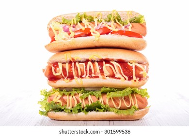 assorted hot dog