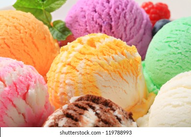 Assorted ice cream
