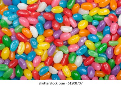 Assorted jelly beans. Colorful image great for backgrounds. Far shot. - Shutterstock ID 61208737